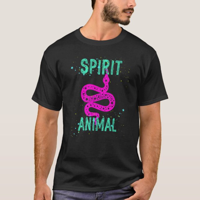 Spirit Animal Snake Lover Pink Animals Comfort Cut T Shirt (Framsida)