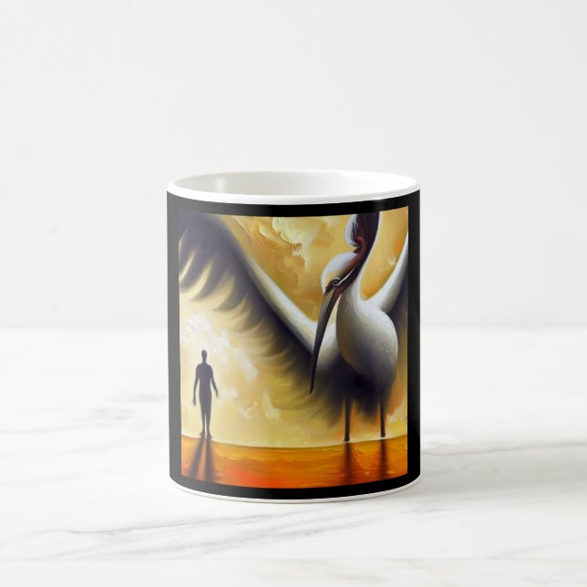 Spirit Animal Stork 3 Kaffemugg (Center)