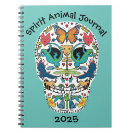 Spirit Animal Sugar Skull bärbar dator Journal Anteckningsbok