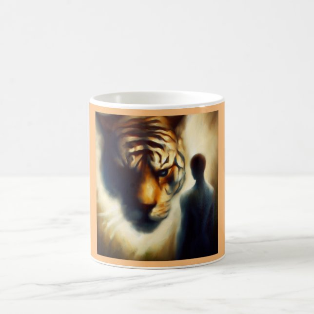 Spirit Animal Tiger 1 Kaffemugg (Center)