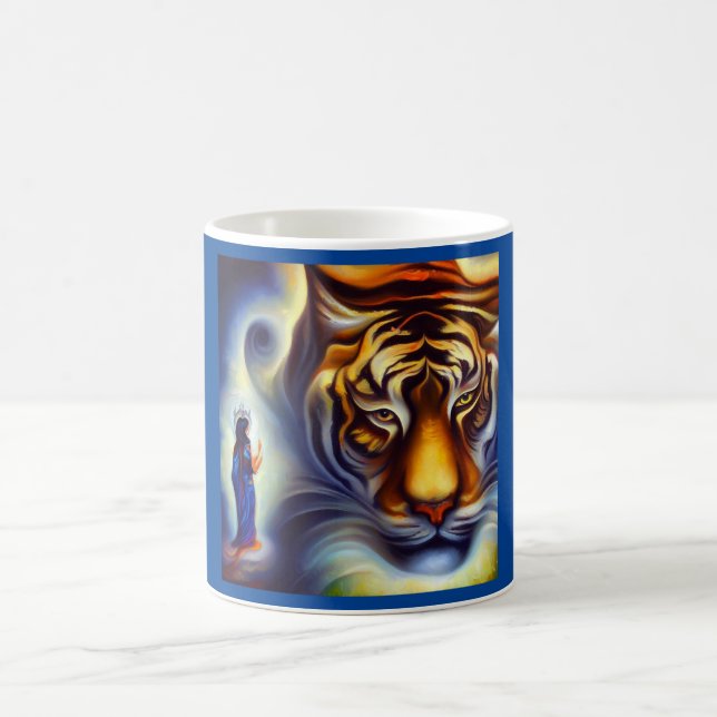 Spirit Animal Tiger 4 Kaffemugg (Center)