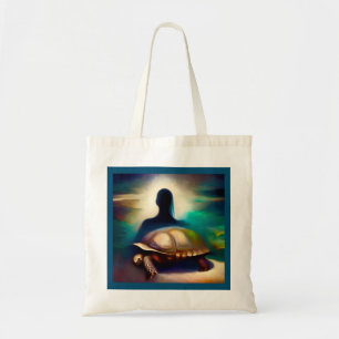 Spirit Animal Turtle 2 Tote Bag Tygkasse