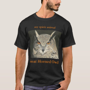Spirit Animal Underbar Horned Uggla T Shirt