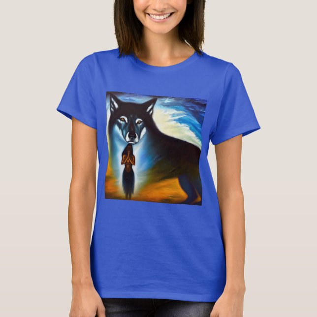 Spirit Animal Varg 4 T Shirt (Framsida)