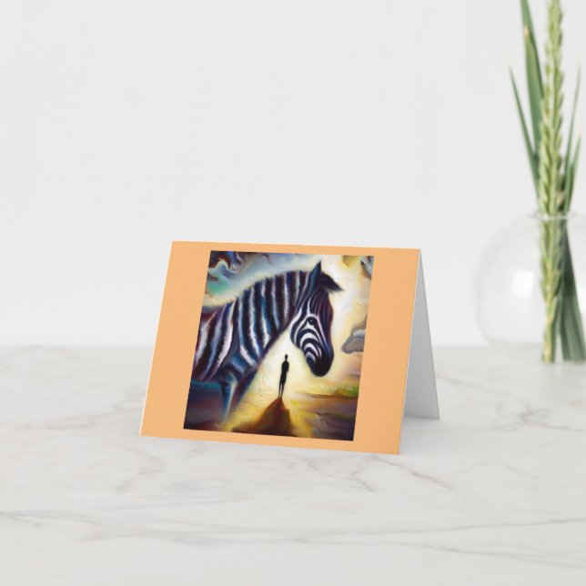 Spirit Animal Zebra 1 Kort (Framsida)