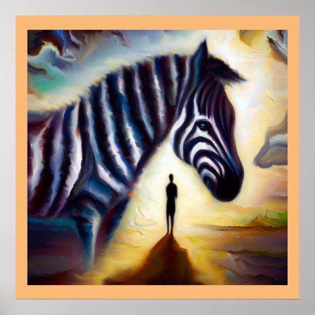 Spirit Animal Zebra 1 Poster (Framsidan)