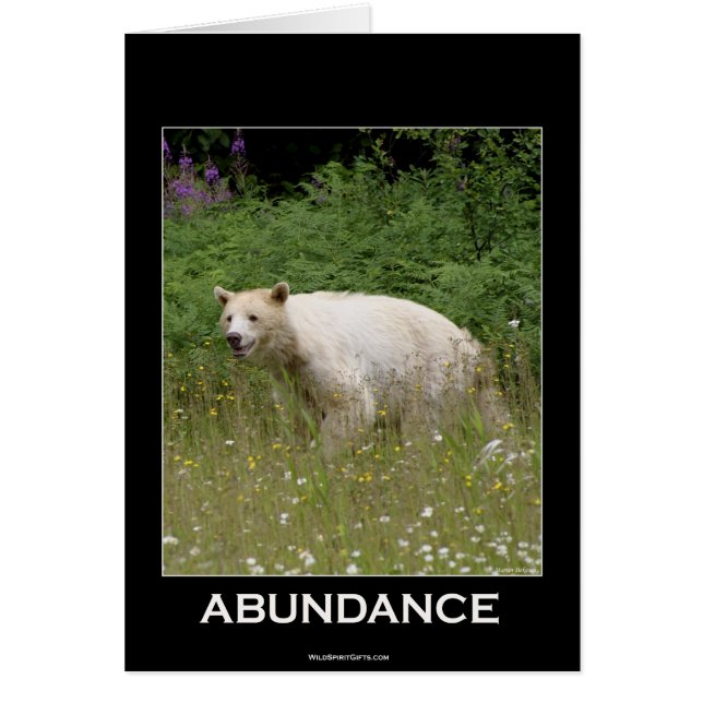 Spirit Bear Gifts Hälsningskort (Framsidan)