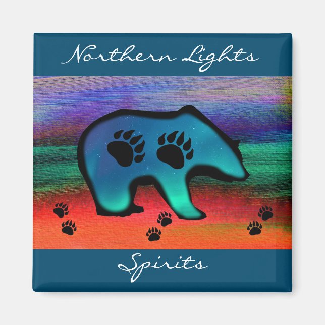 Spirit Bear i norra Ljus Magnet (Framsidan)