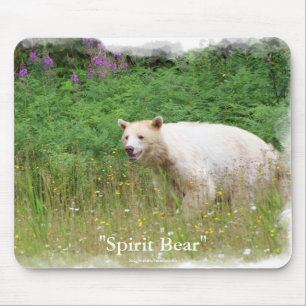 Spirit Bear Kermode Wildlife Mousepad Musmatta