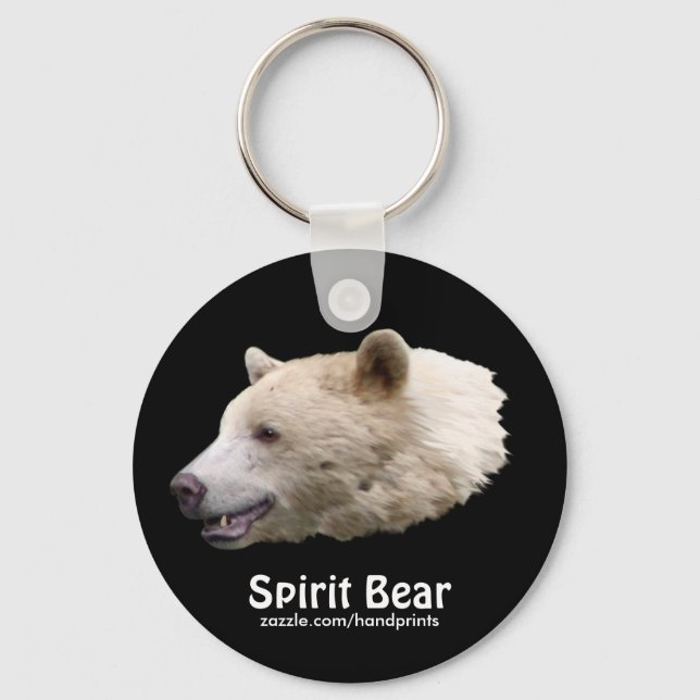 "Spirit Bear" Kermoi Bear Keychain Nyckelring (Framsida)