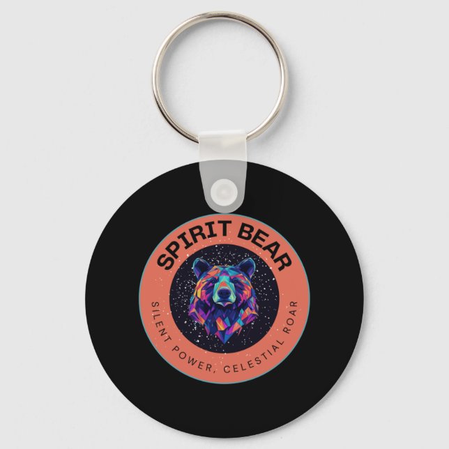 Spirit Bear Tee Sticker Nyckelring (Framsida)