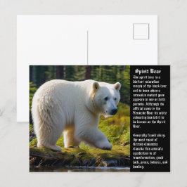 Spirit Bear-vykort Helg Vykort