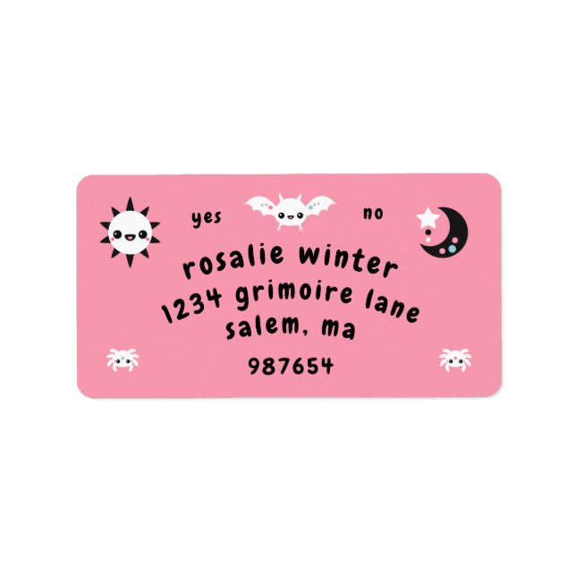 Spirit Board Adressetikett (Framsidan)