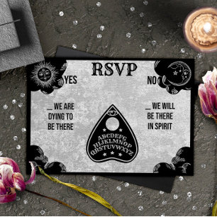 Spirit Board Gothic, Fall & Halloween Bröllop OSA Anteckningskort