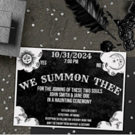 Spirit Board Gothic Halloween Bröllop eller Shower Inbjudningar