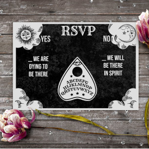 Spirit Board Gothic & Halloween Bröllop OSA Anteckningskort