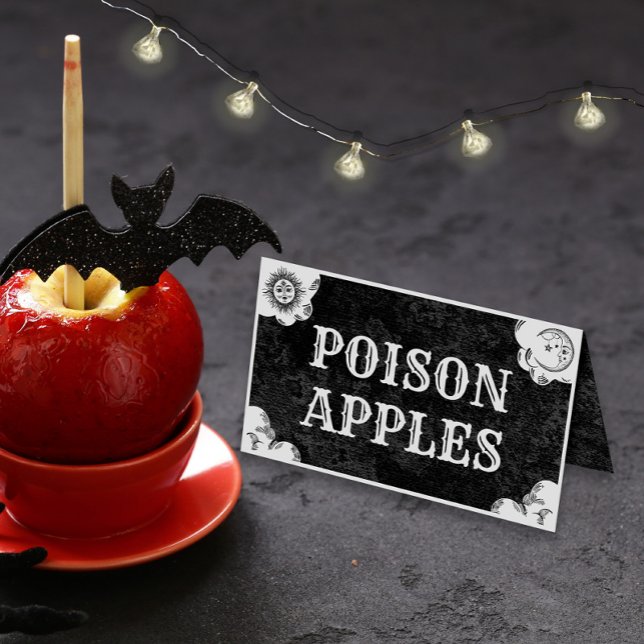Spirit Board Halloween Gothic Foled Food Label Placeringskort (Skapare uppladdad)