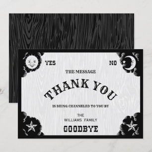 Spirit Board Halloween Tack, ditt kort