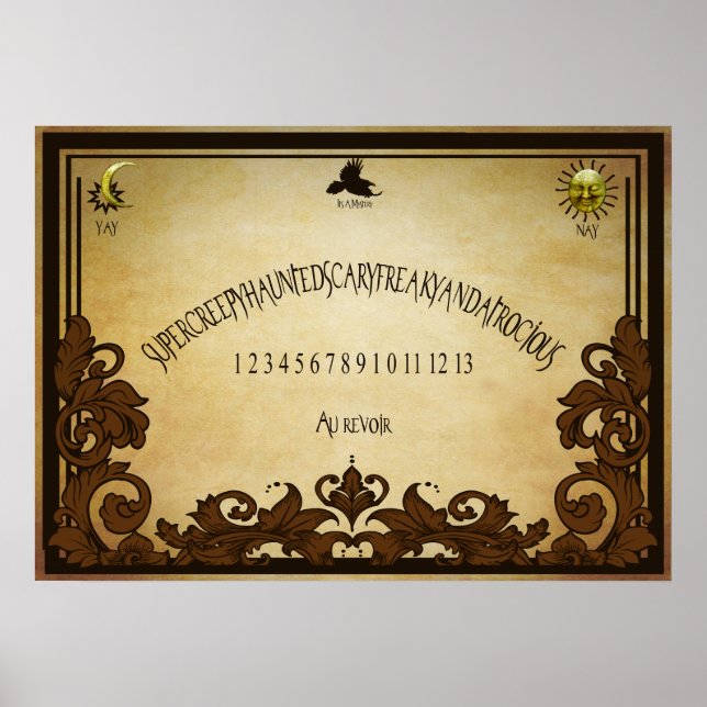 Spirit Board Humor Poster (Framsidan)