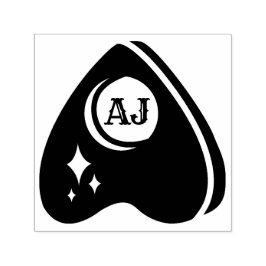 Spirit Board Planchette med Initialer Självfärgande Stämpel