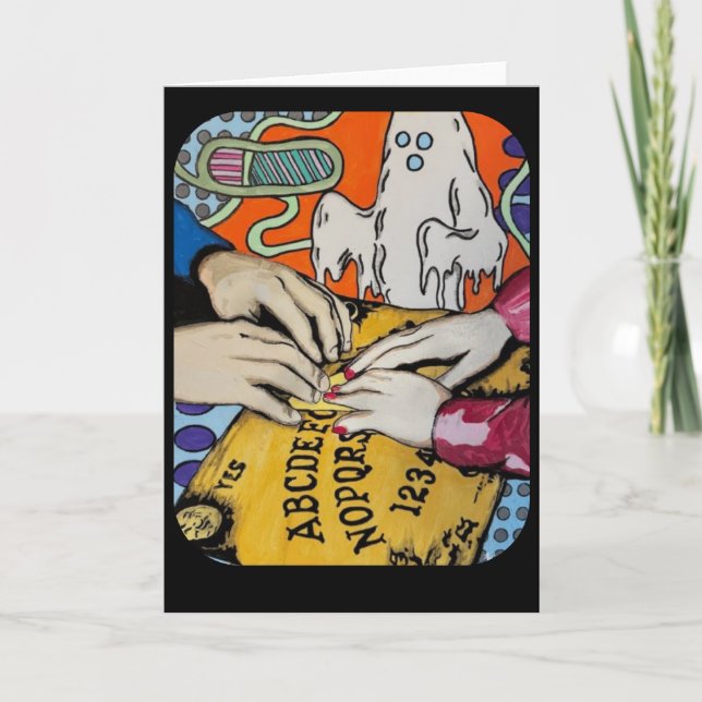 "Spirit Board Whispers" färg på en Kort (Framsida)