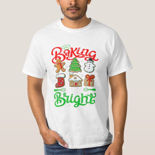 Spirit Bright Donut-jul T Shirt (Framsida)