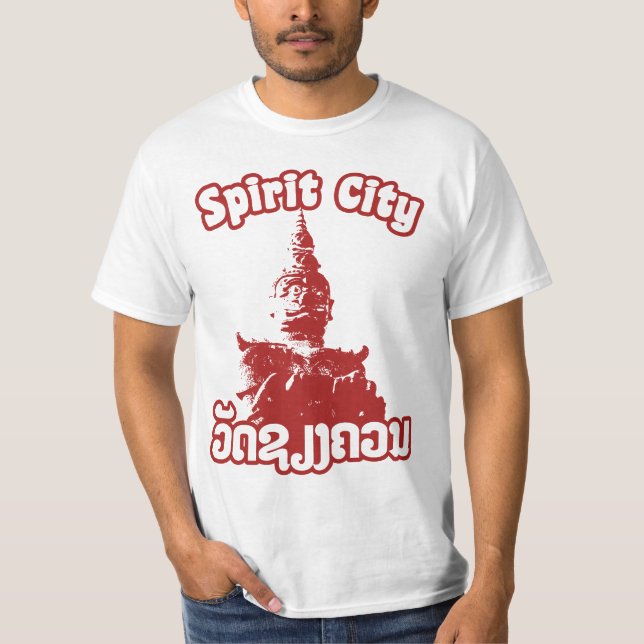 Spirit City - Wat Xieng Khuan, Vientiane, Laos Tee (Framsida)
