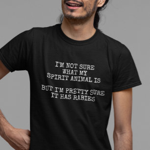 Spirit-djur har Rabies Humor T Shirt