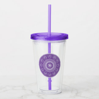 Spirit Dodecahedron Lila Mandala Tumbler Take Away Mugg