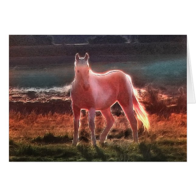 Spirit Dream Horse Hälsningskort (Framsidan Horizontal)