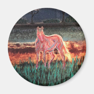 Spirit Dream Horse, målat Magnet