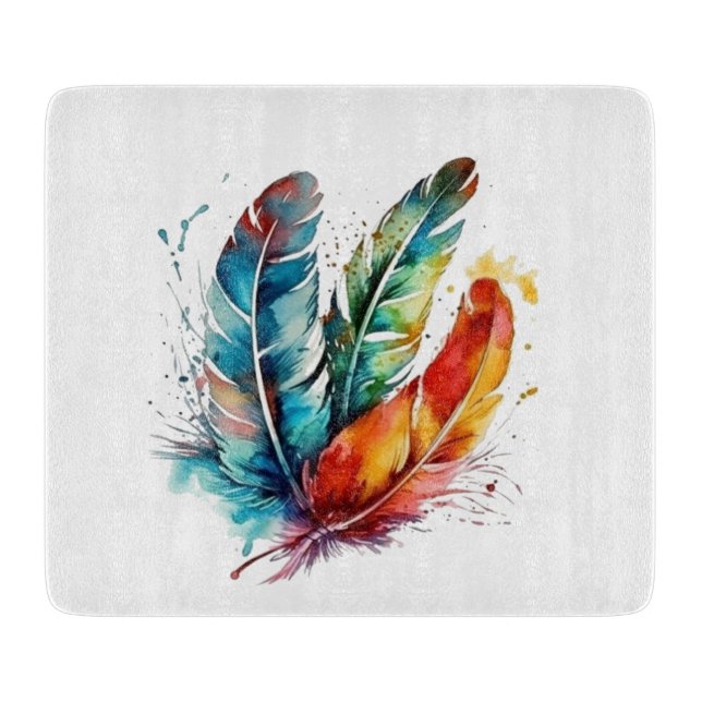 Spirit Feathers: Vibrant Watercolor Art (Framsidan)