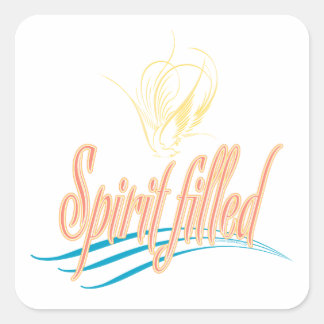 Spirit fylld-1 fyrkantigt klistermärke