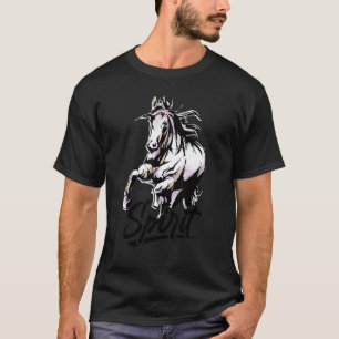 Spirit Graphic Horse Lover Equestrian Rider Horses T Shirt