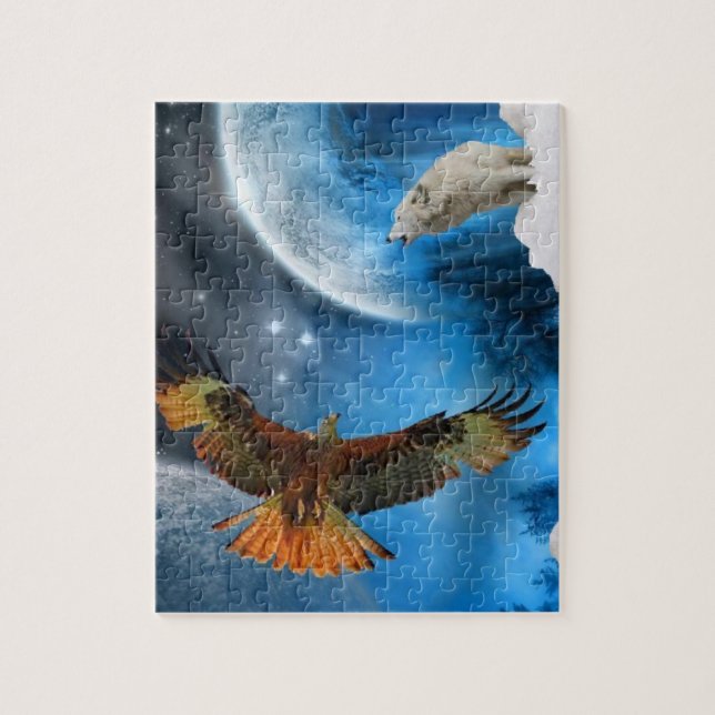 Spirit Guides Puzzle Pussel (Vertikal)