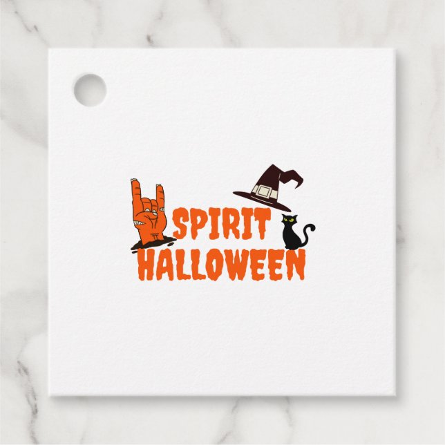 Spirit Halloween Gåvor Etiketter (Framsida)