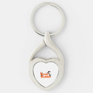 Spirit Halloween Twisted Heart Silverfärgad Nyckelring