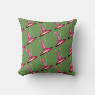 Spirit Halloween Witch Hat Teckning Cushion Kudde
