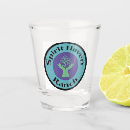 Spirit Haven Ranch Logotyp New Färg Shot Glass