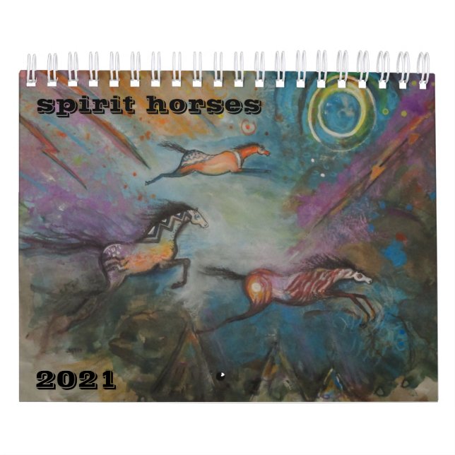 Spirit Horse Art 2 Page Small Calendar Kalender (Omslag)