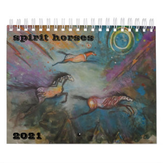 Spirit Horse Art 2 Page Small Calendar Kalender