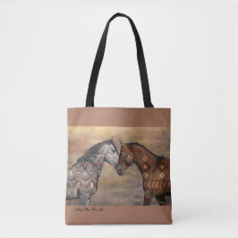 Spirit Horses Tote Bag Tygkasse