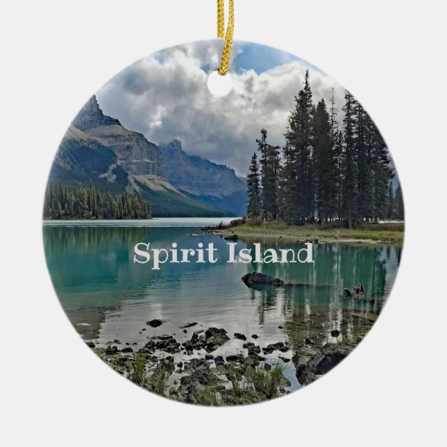 Spirit Island Jasper nationalpark Ornament (Framsidan)