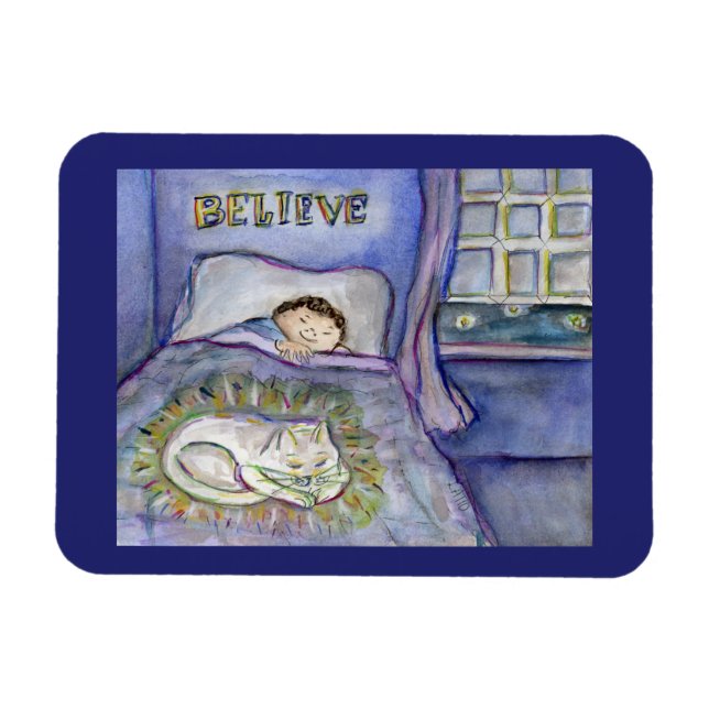 Spirit Kattunge Pet Grief Art Magnet (Horisontell)