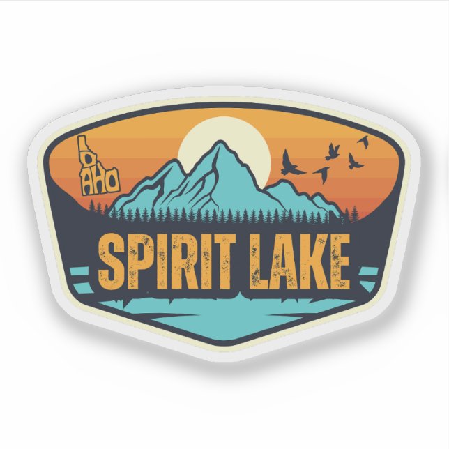 Spirit Lake, Idaho Klistermärken (Framsida)