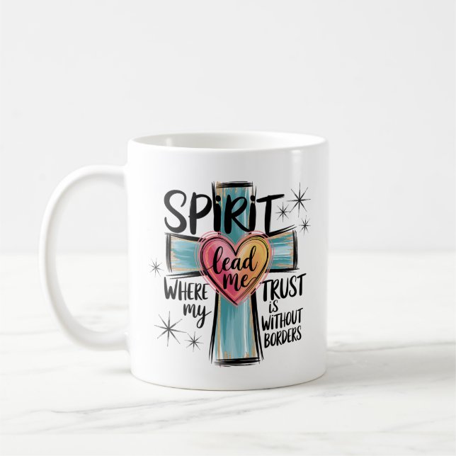 Spirit Lead Me Christian Coffee Mugg (Vänster)