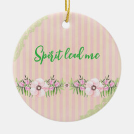 Spirit Lead Me Quote Julgransprydnad Keramik