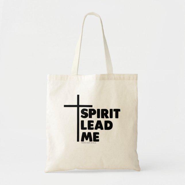 Spirit Lead Me Typography Christian Tygkasse (Framsidan)