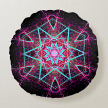 Spirit Mandala -1 Round Dekorativ kudde