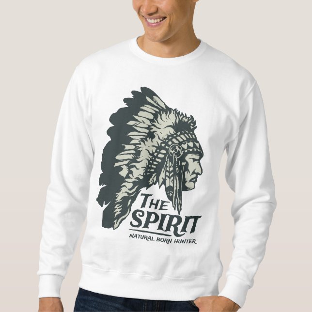 Spirit Natural Born Hunter Sweatshirt (Framsida)